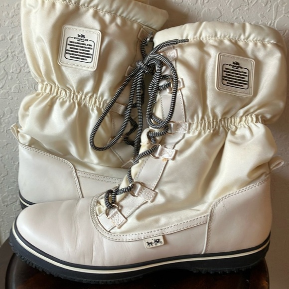 Coach Shoes - Coach: Cream Sage (AS177) Winter/Snow Boots- 9B- Flaws